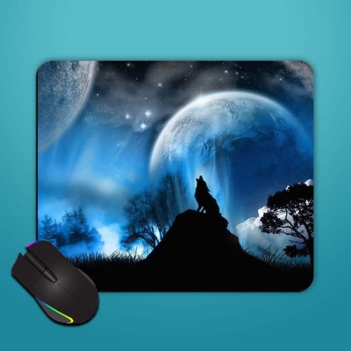 Night Woulf Mouse Pad Zapvi