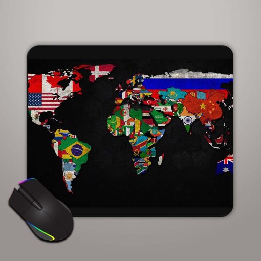 Map Wallpaper Mouse Pad Zapvi