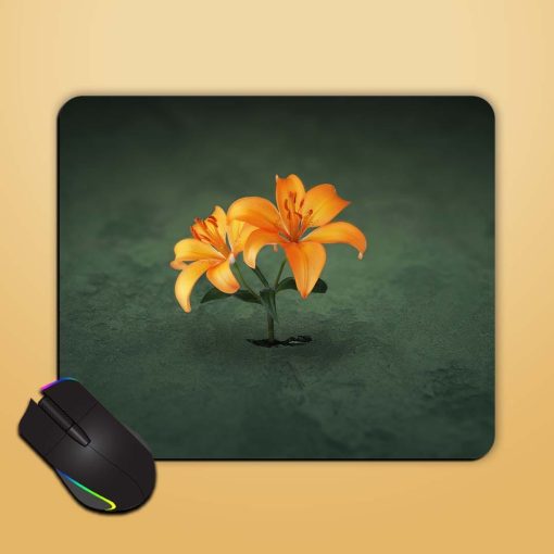 Growing Flower Wallpaper Mouse Pad Zapvi