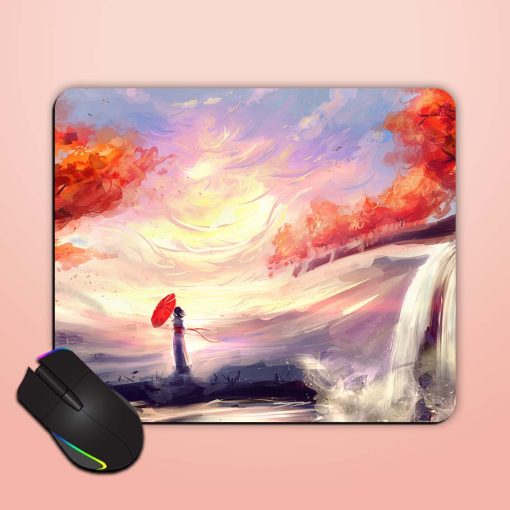 Anime Girl Illustration Mouse Pad Zapvi