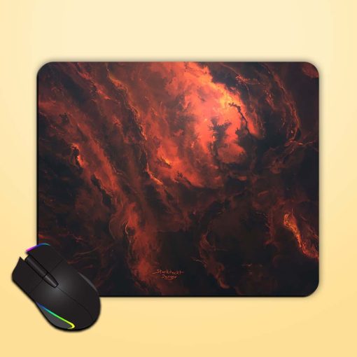 Red Lava Design Mouse Pad Zapvi