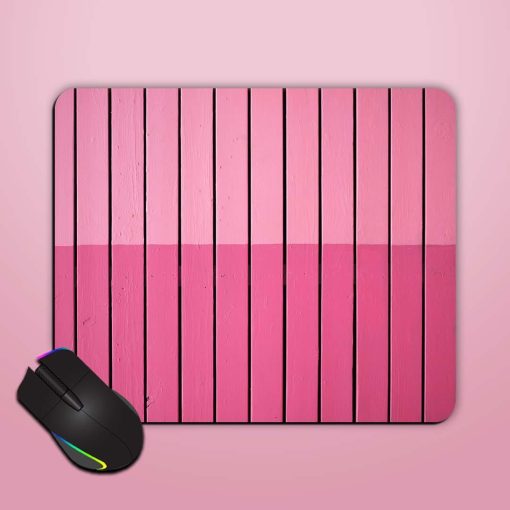 Pink Wooden Line Mouse Pad Zapvi