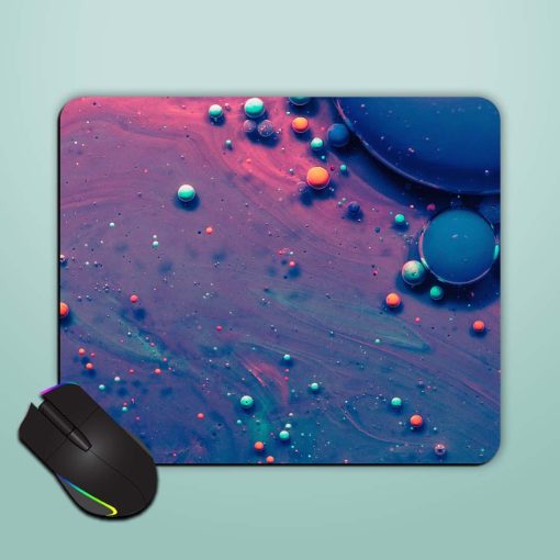 Purple Orange Color Dot Mouse Pad Zapvi