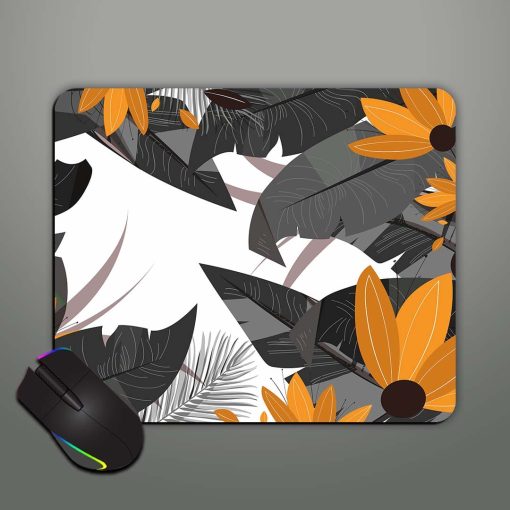 Leaf And Flower Mouse Pad Zapvi