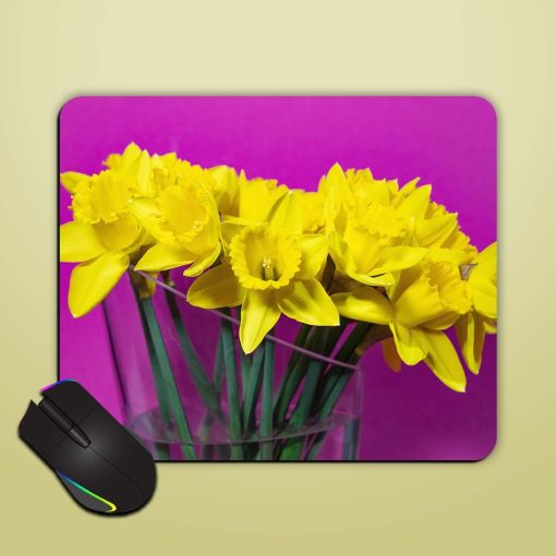 Yellow Flowers Mouse Pad Zapvi