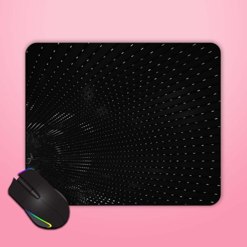 White Doted Line Mouse Pad Zapvi