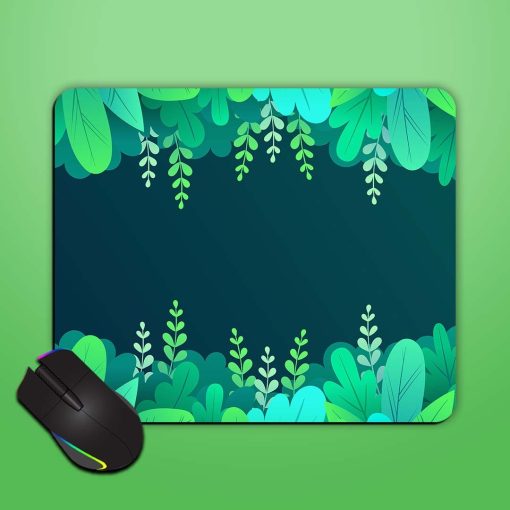 Leaf Pattern Mouse Pad Zapvi