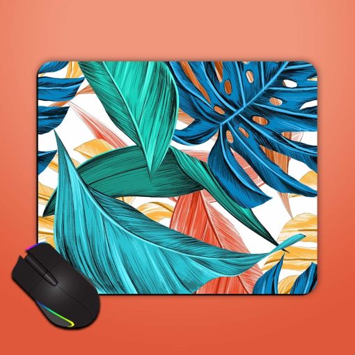 Leaf Abstract Mouse Pad Zapvi