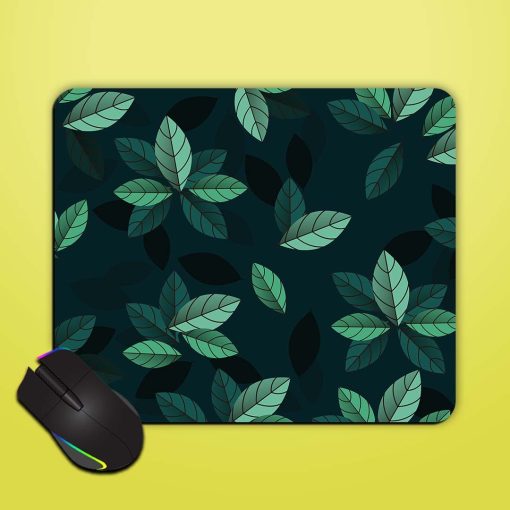 Leaf Pattern Design Mouse Pad Zapvi