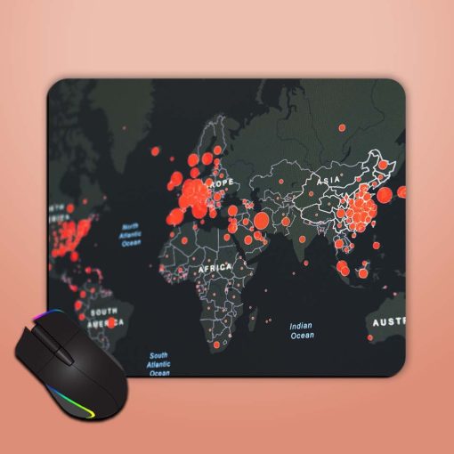 World Map Mouse Pad Zapvi