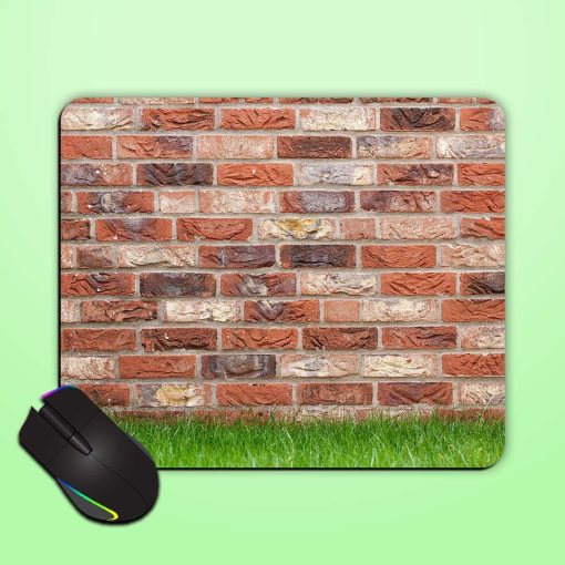 Wall Pattern With Grass Mouse Pad Zapvi