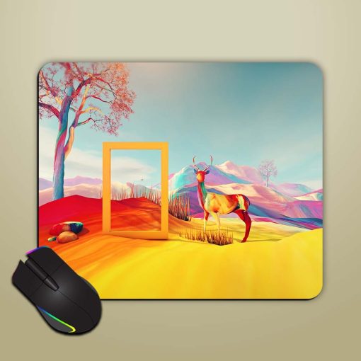 Desert Derr Mouse Pad Zapvi