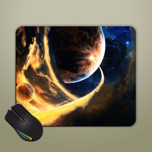 Planets Wallpaper Mouse Pad Zapvi