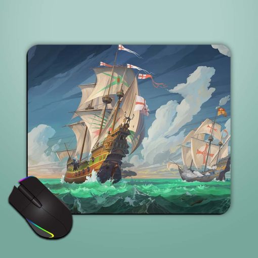 Sailing Ships Mouse Pad Zapvi