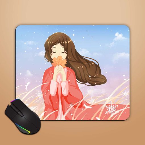 Animated Girl Mouse Pad Zapvi