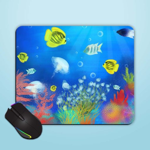 Fish Painting Mouse Pad Zapvi