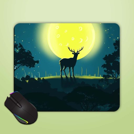 Deer Painting Mouse Pad Zapvi