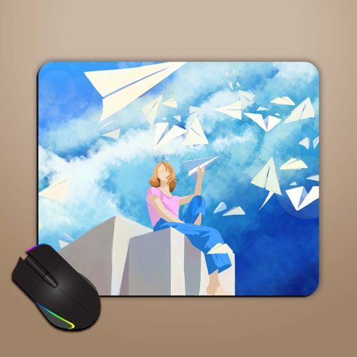 Girl Success Mouse Pad Zapvi