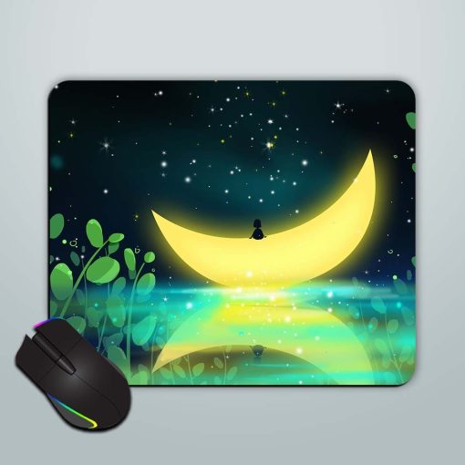 Beautiful Moon Mouse Pad Zapvi