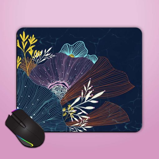 Free Flower Illustration Art Mouse Pad Zapvi