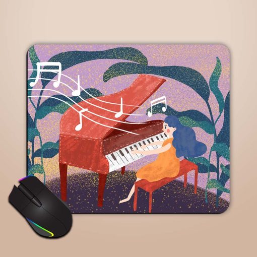 Playing Piano Mouse Pad Zapvi