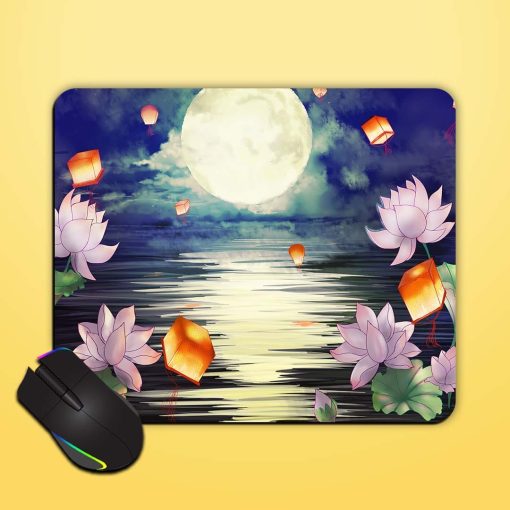 Full Moon Night Mouse Pad Zapvi