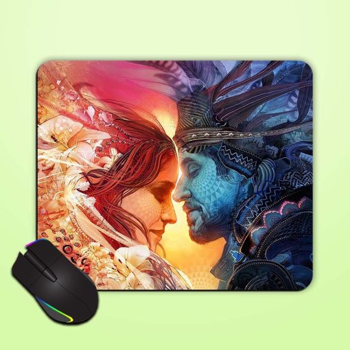 Red And Blue Mouse Pad Zapvi