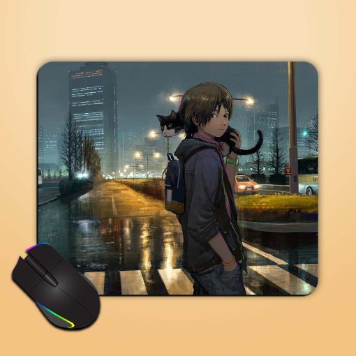 Rain On Road Mouse Pad Zapvi