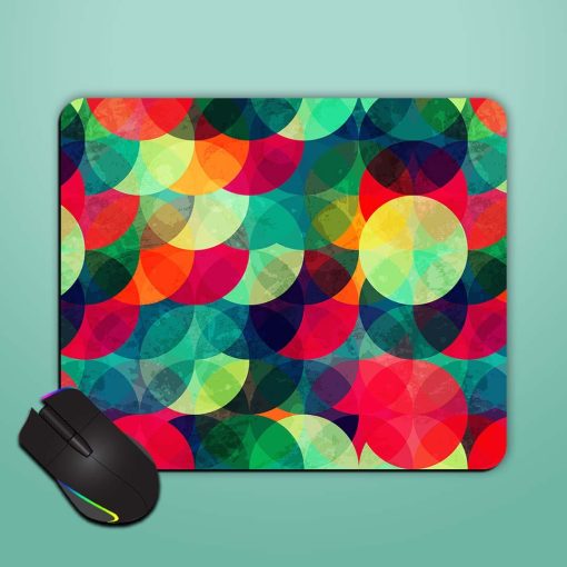 Colorful Circle Seamless Mouse Pad Zapvi