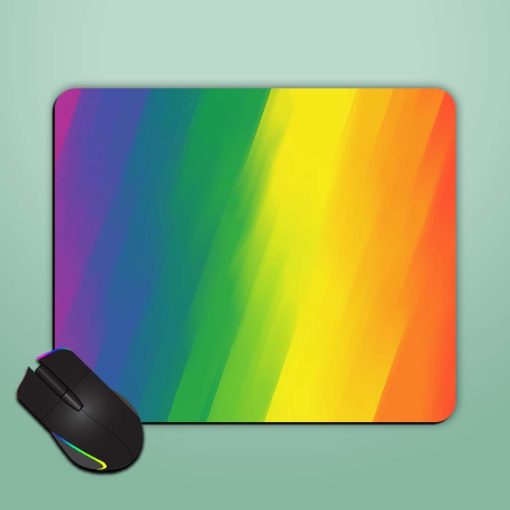 Rainbow Background Gay Mouse Pad Zapvi