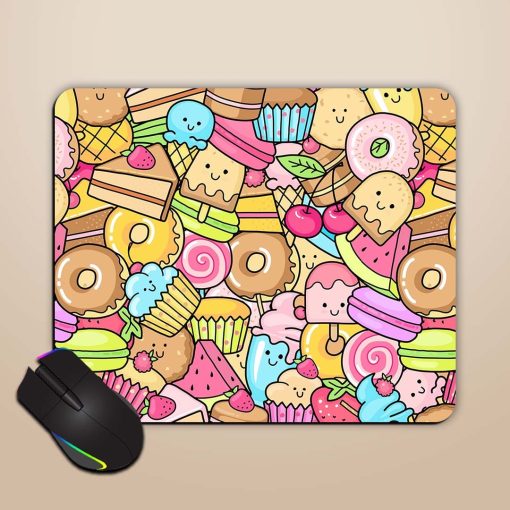 Seamless Background Sweet Mouse Pad Zapvi