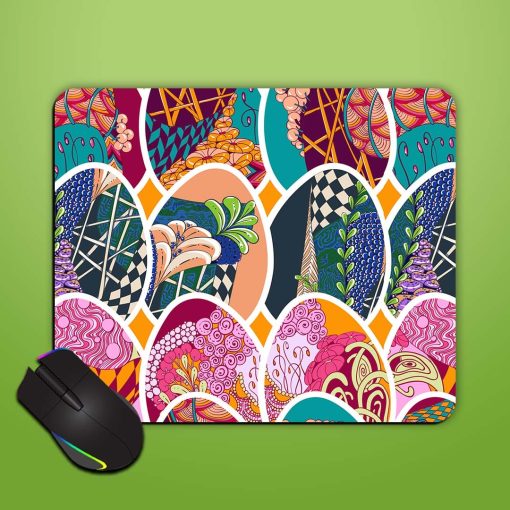 Card Border Flower Mouse Pad Zapvi