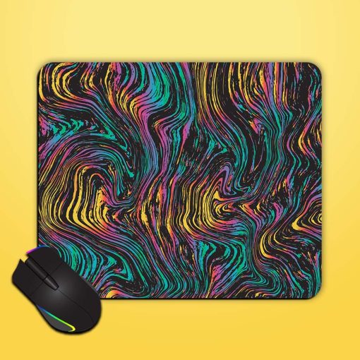 Abstract Liquid Colors Mouse Pad Zapvi