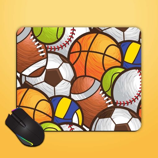 Sport Ball Seamless Mouse Pad Zapvi