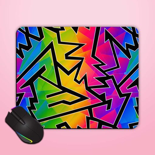 Rainbow Color Geometric Mouse Pad Zapvi