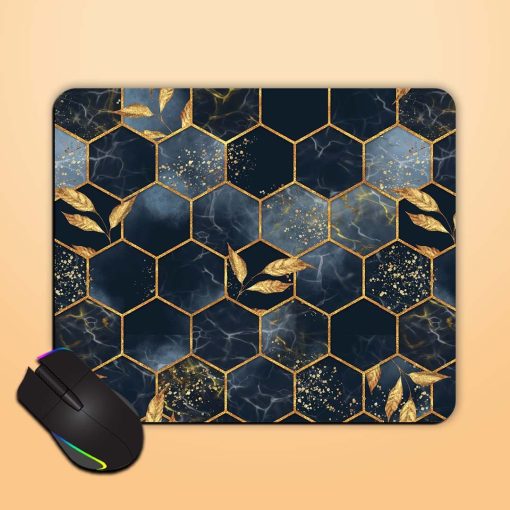 Marble Hexagon Seamless Mouse Pad Zapvi