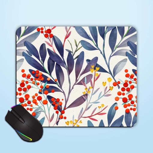 Seamless Floral Pattern Mouse Pad Zapvi