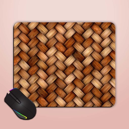 Wicker Rattan Seamless Mouse Pad Zapvi