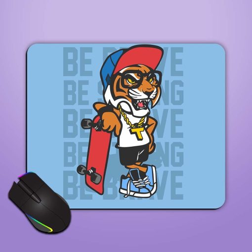 Cool Tiger Vector Mouse Pad Zapvi