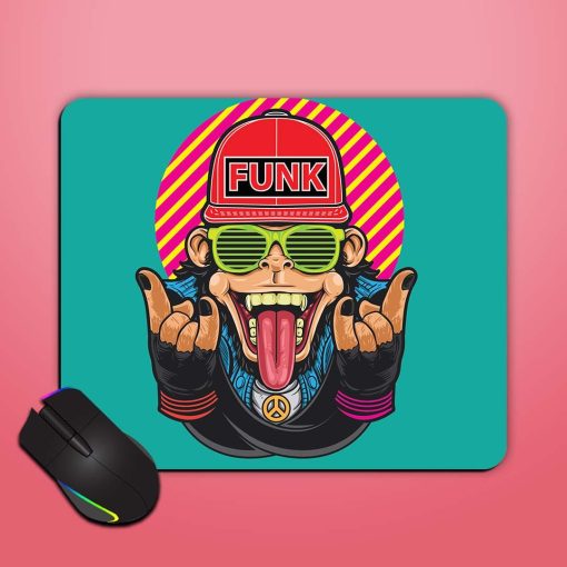 Funky Monkey Vector Mouse Pad Zapvi