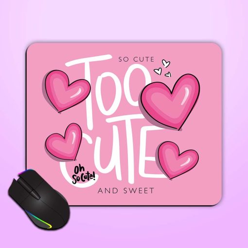 Cute Slogan Text Mouse Pad Zapvi