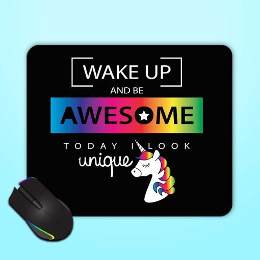 Inspirational Quote Unicorn Mouse Pad Zapvi