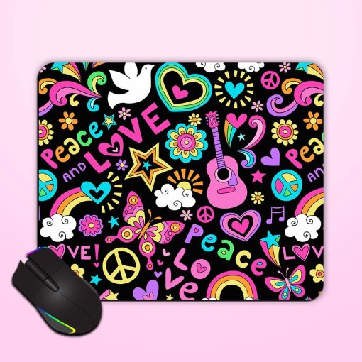 Peace Love Music Mouse Pad Zapvi