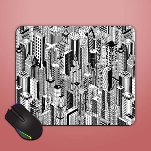 Skyscraper City Seamless Mouse Pad Zapvi