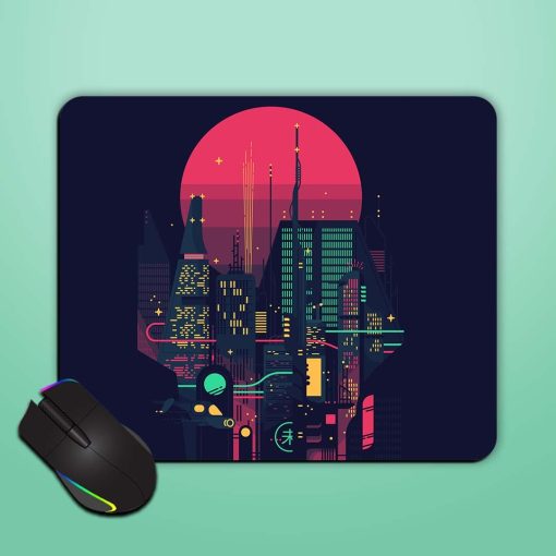 Cool Retro Futuristic Mouse Pad Zapvi