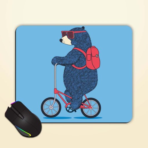 Cute Bear On Mouse Pad Zapvi