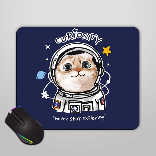 Curiosity Slogan Cute Mouse Pad Zapvi