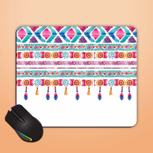 Watercolor Ethnic Card Mouse Pad Zapvi