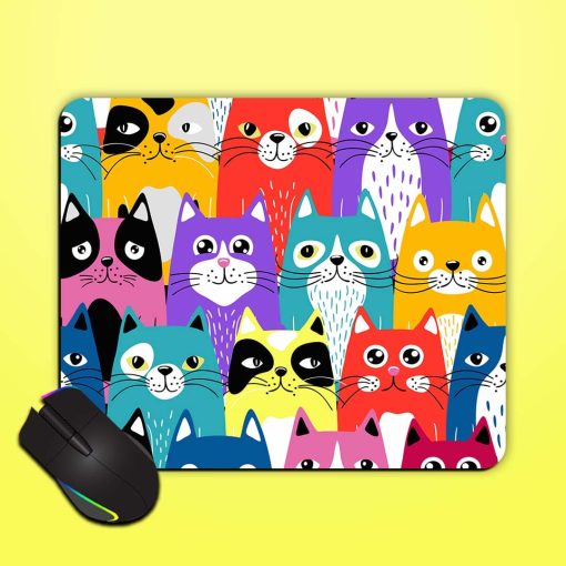 Funny Cartoon Cats Mouse Pad Zapvi