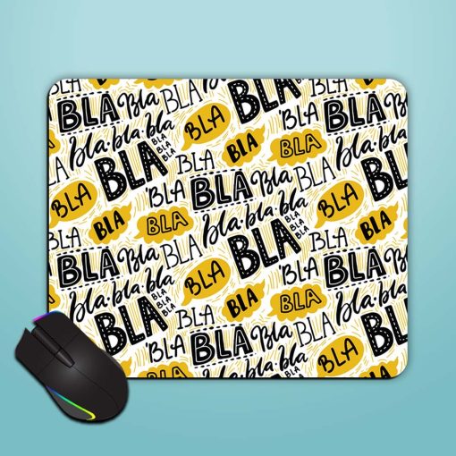 Bla Seamless Pattern Mouse Pad Zapvi